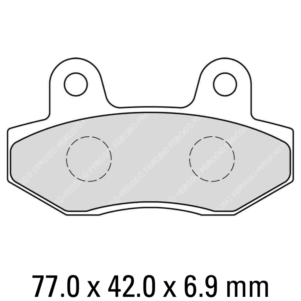 FERODO BRAKE PADS - FDB0312EF (PK = 2 Pads) [BQ10]