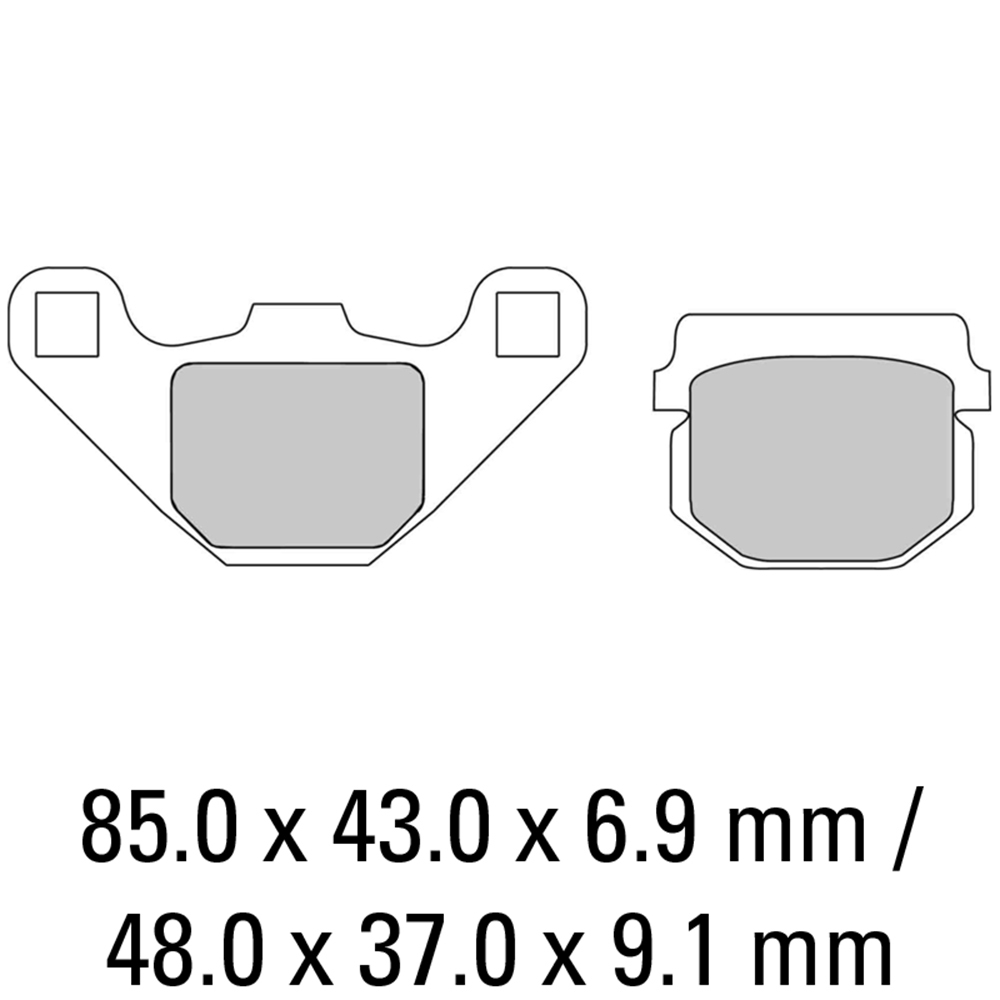 FERODO BRAKE PADS - FDB313EF (PK = 2 Pads) [BQ10]