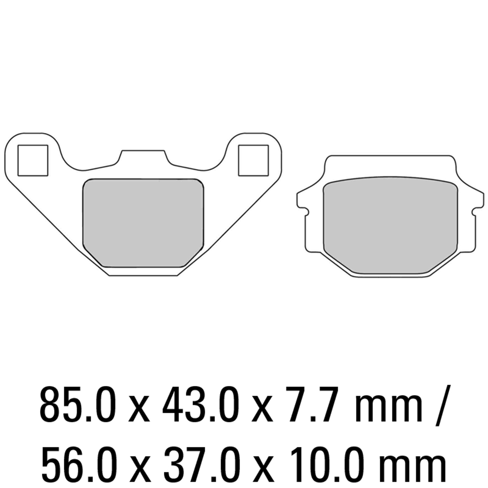 FERODO BRAKE PADS - FDB314EF (PK = 2 Pads) [BQ10]