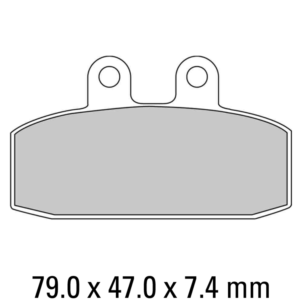 FERODO BRAKE PADS - FDB438EF (PK = 2 Pads) [BQ10]