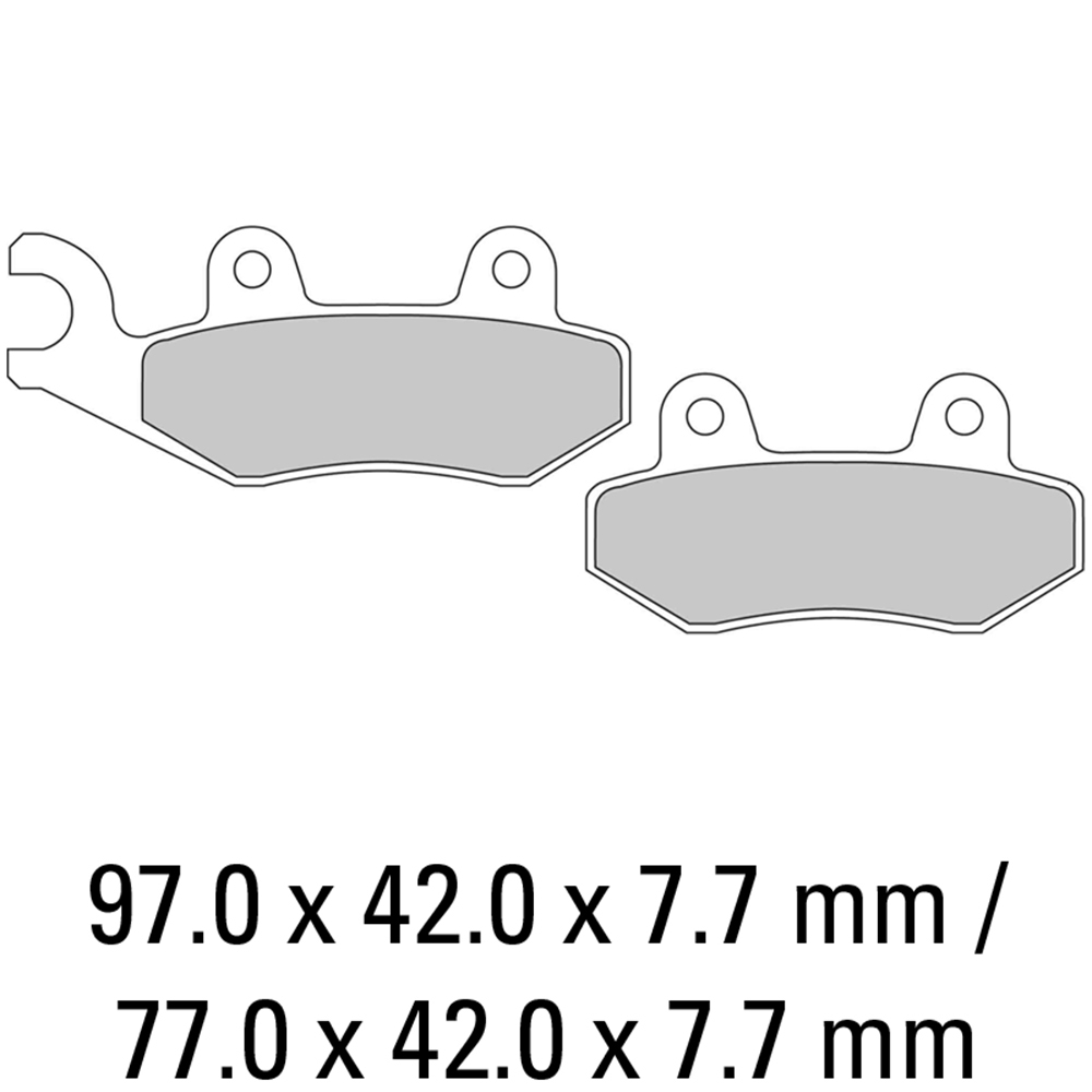 FERODO BRAKE PADS - FDB497SG (PK = 2 Pads) [BQ25]