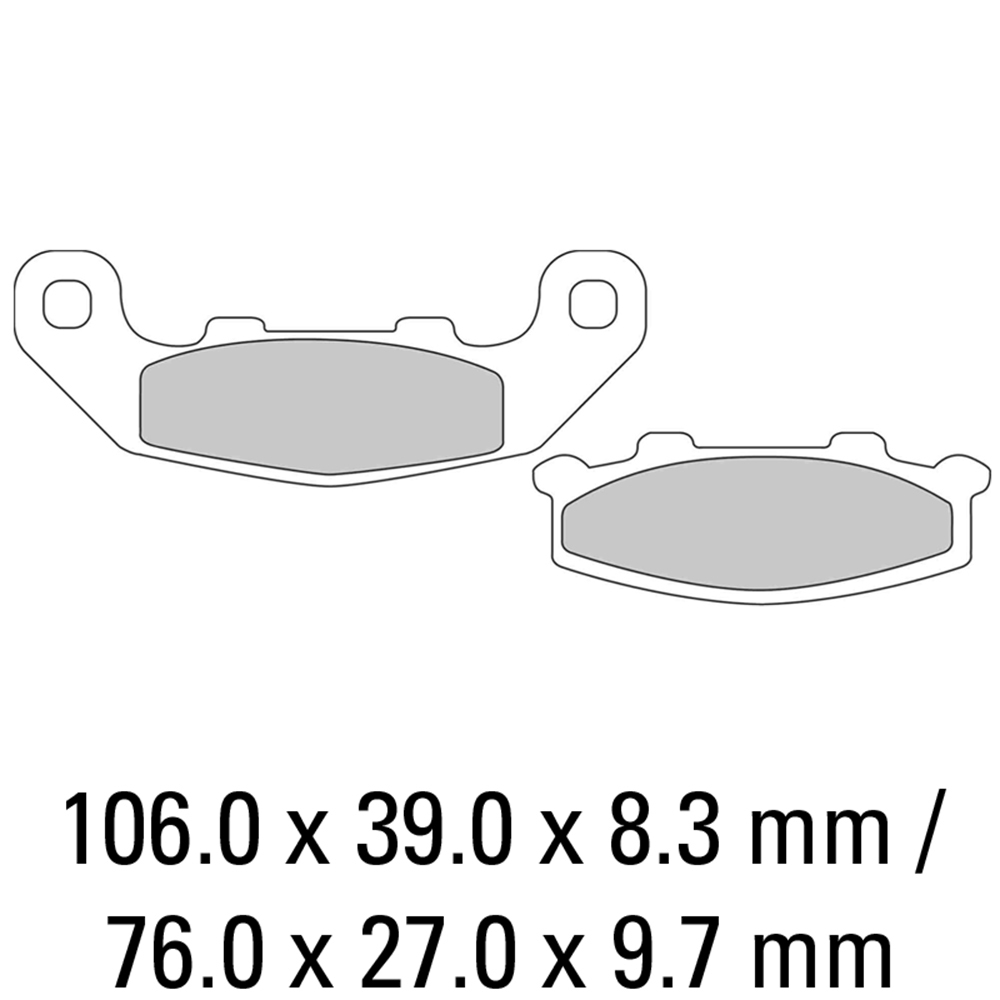 FERODO BRAKE PADS - FDB508P (PK = 2 Pads) [BQ25]