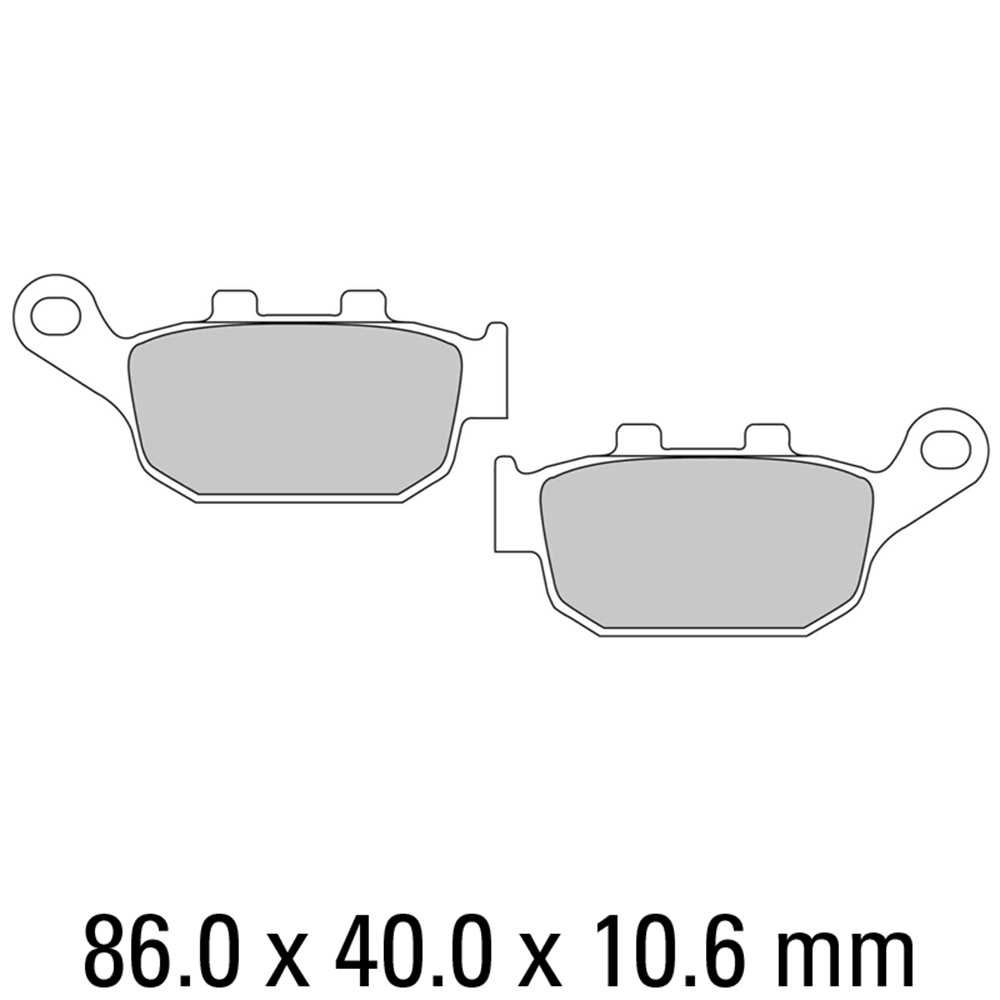 FERODO BRAKE PADS - FDB531ST (PK = 2 Pads) [BQ25]