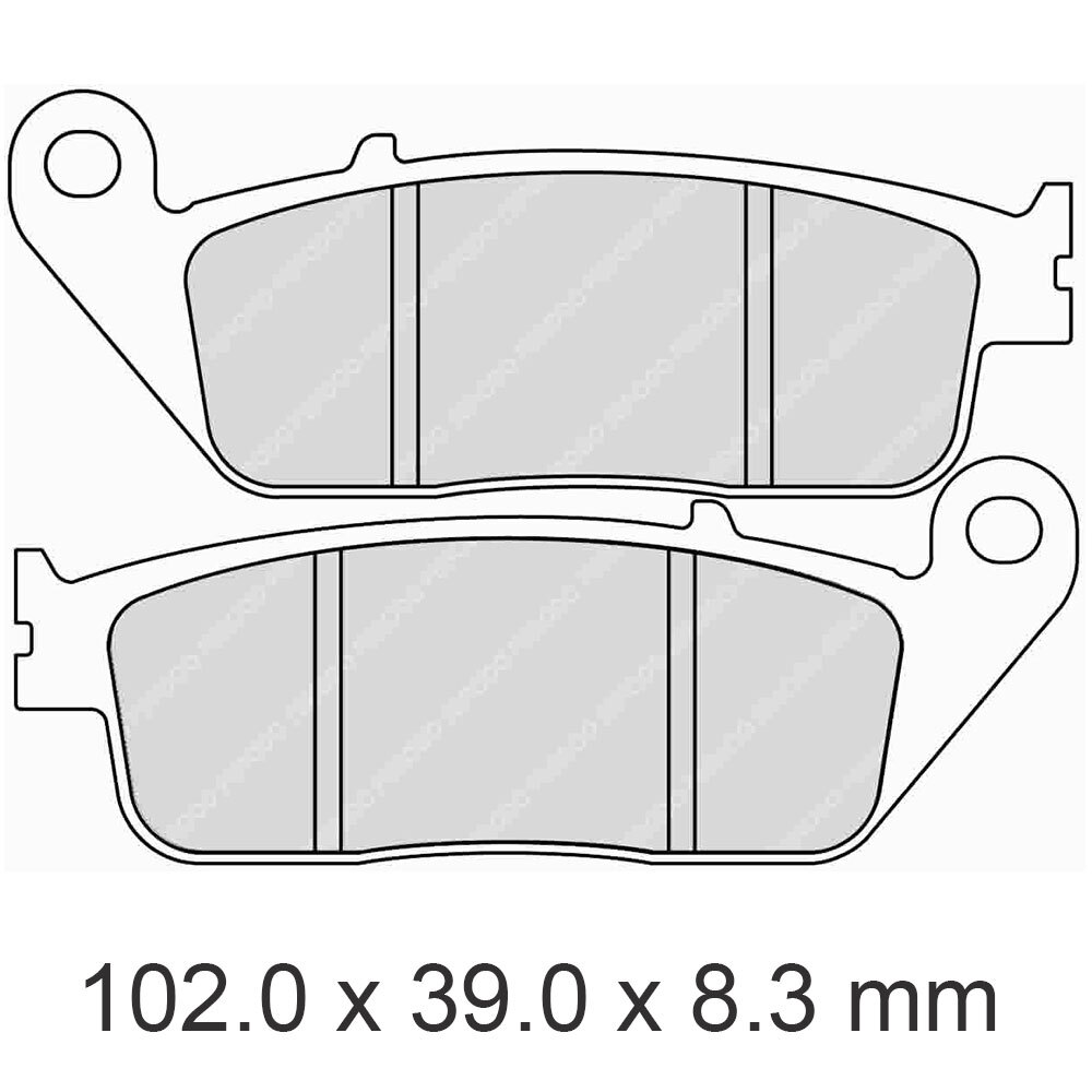 FERODO BRAKE PADS - FDB570EF (PK = 2 Pads) [BQ10]