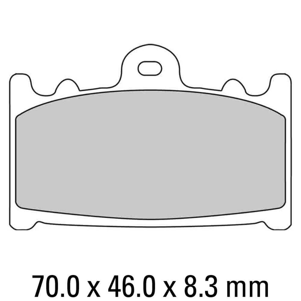 FERODO BRAKE PADS - FDB574XRAC (PK = 2 Pads) [BQ25] - [RACE&T/DAY]