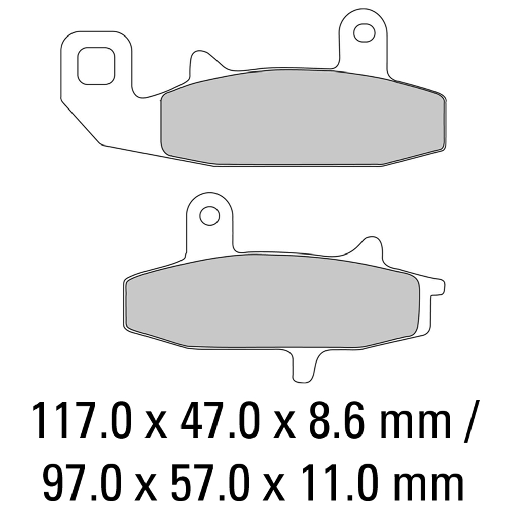 FERODO BRAKE PADS - FDB606P (PK = 2 Pads) [BQ20]