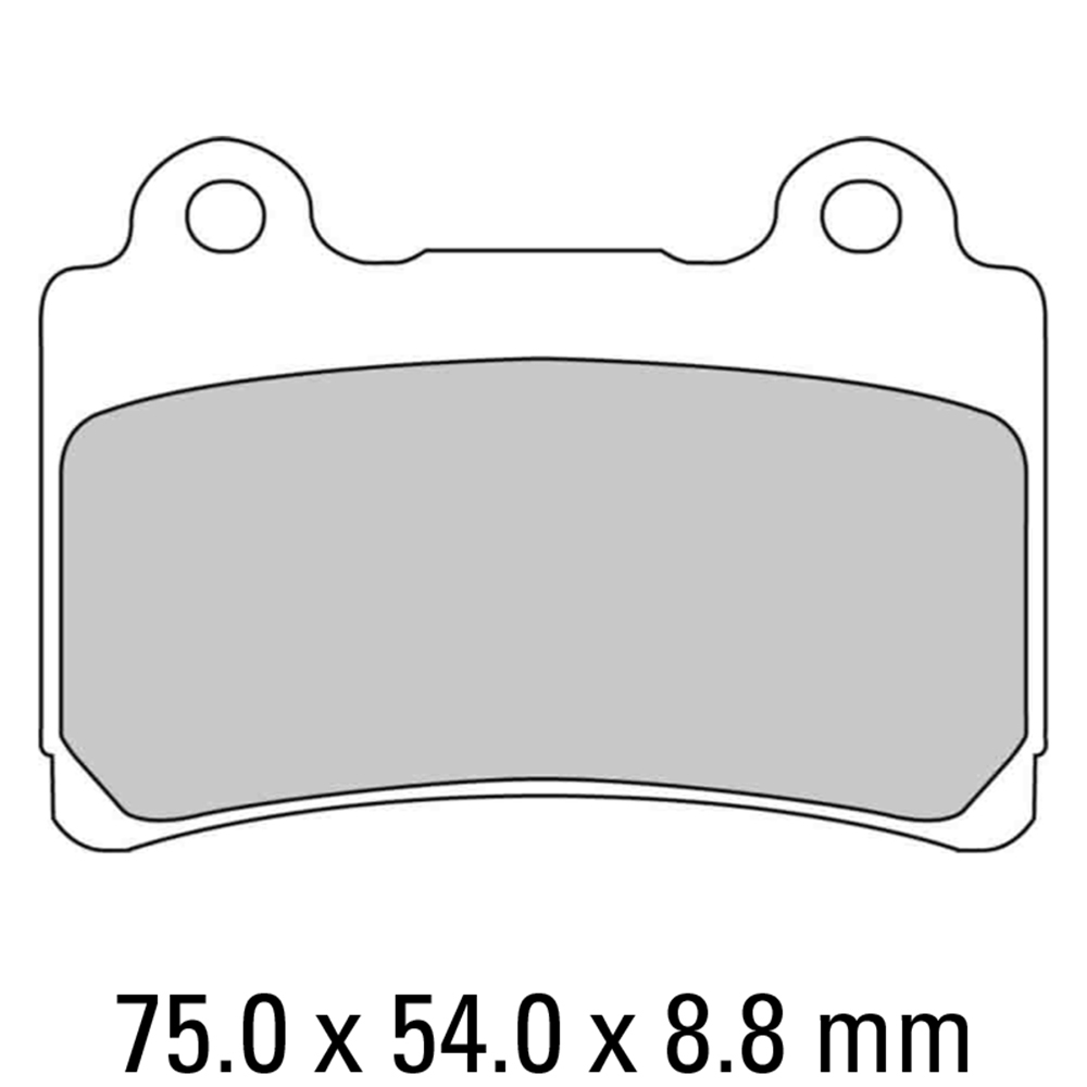 FERODO BRAKE PADS - FDB662P (PK = 2 Pads) [BQ25]