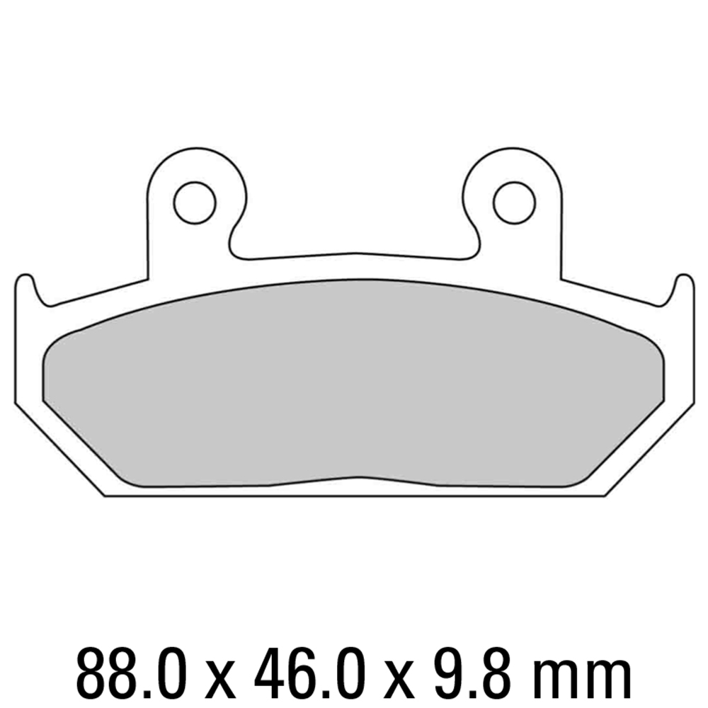 FERODO BRAKE PADS - FDB663P (PK = 2 Pads) [BQ25]