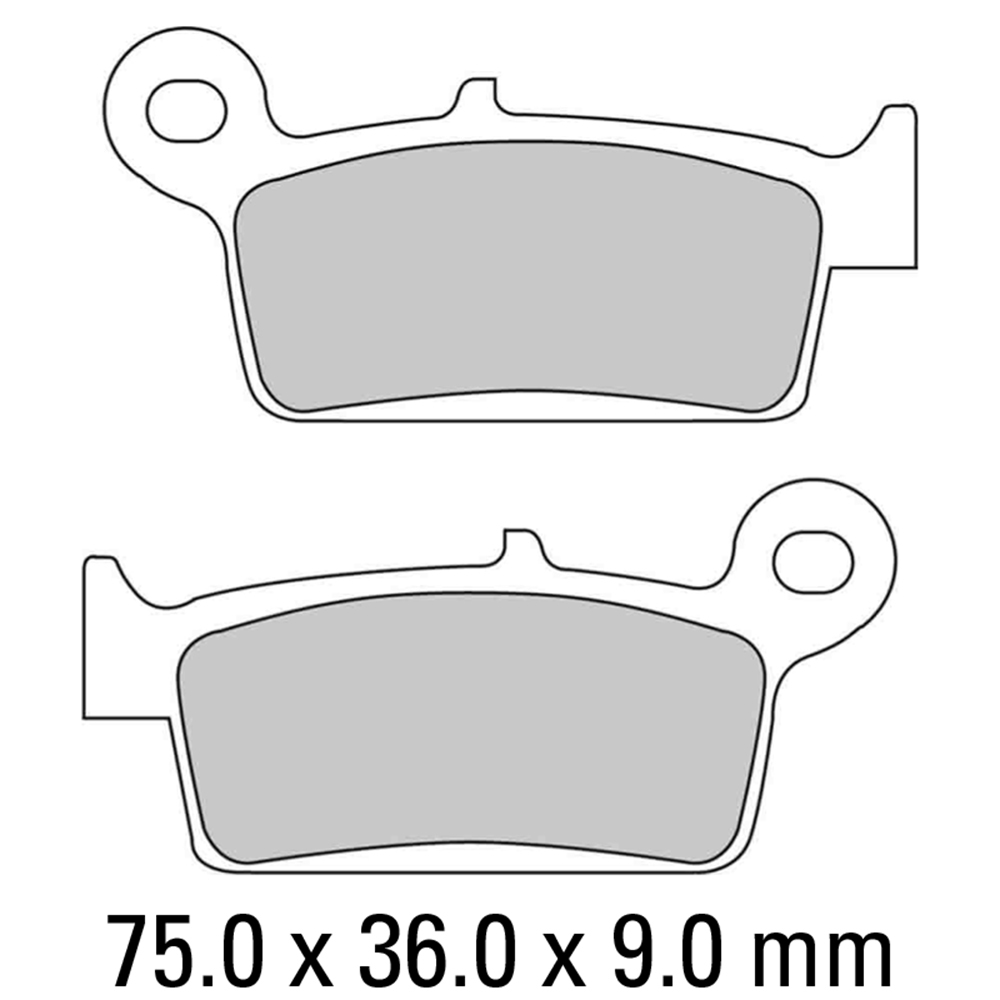 Z - FERODO BRAKE PADS - FDB672AG (PK = 2 Pads) [BQ20]