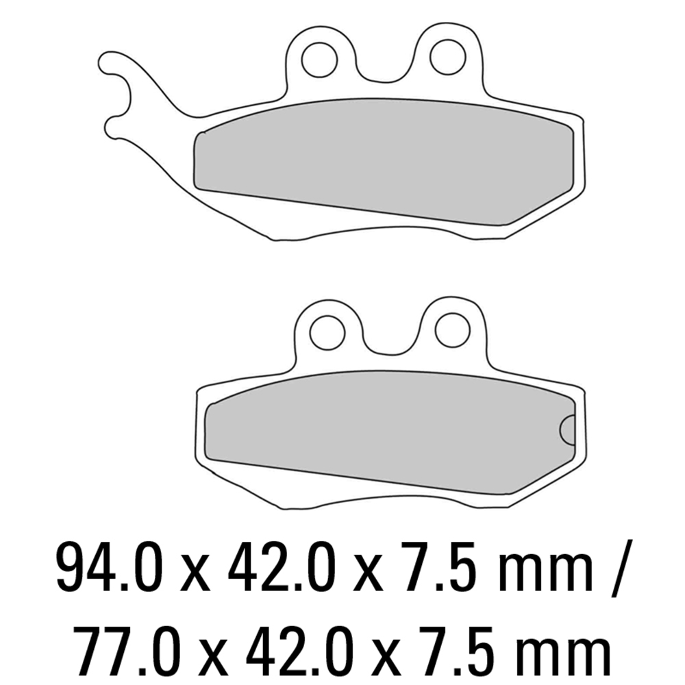 FERODO BRAKE PADS - FDB677AG (PK = 2 Pads) [BQ20]    (S/S 01-0677-P0)