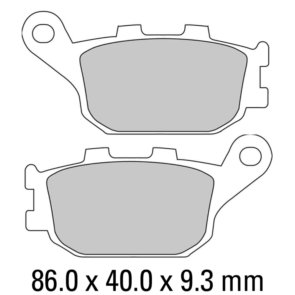 FERODO BRAKE PADS - FDB754ST (PK = 2 Pads) [BQ25]