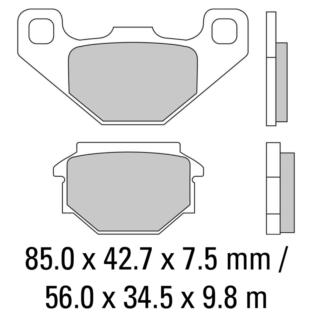 FERODO BRAKE PADS - FDB828P (PK = 2 Pads) [BQ25]