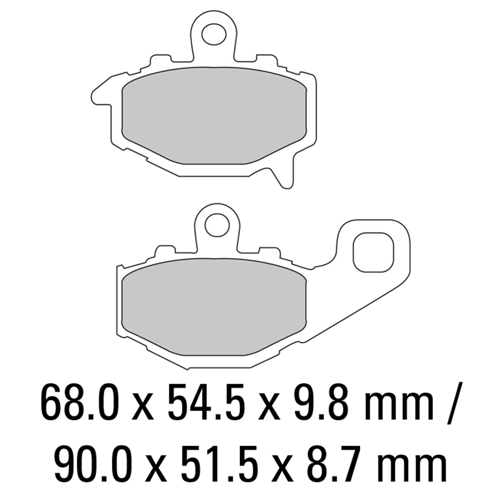 FERODO BRAKE PADS - FDB2012P (PK = 2 Pads) [BQ25]