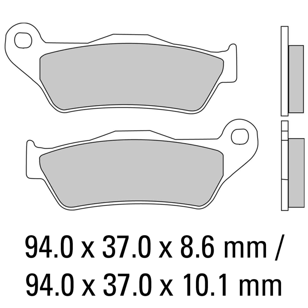 FERODO BRAKE PADS - FDB2039EF (PK = 2 Pads) [BQ10]