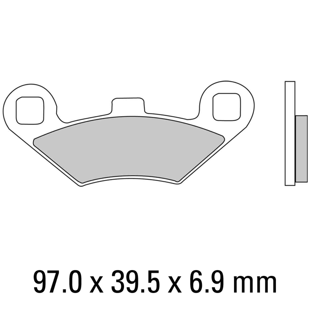 FERODO BRAKE PADS - FDB2055SG (PK = 2 Pads) [BQ25]