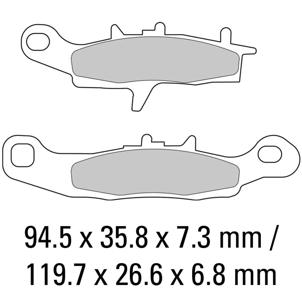 FERODO BRAKE PADS - FDB2080SG (PK = 2 Pads) [BQ25]