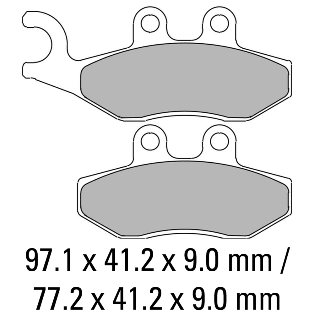 FERODO BRAKE PADS - FDB2142EF (PK = 2 Pads) [BQ10]