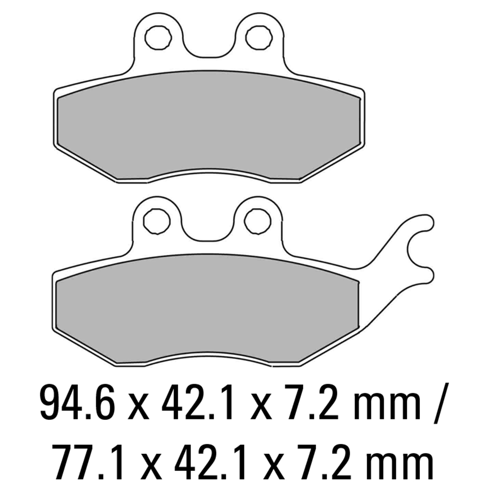 FERODO BRAKE PADS - FDB2147S (PK = 2 Pads)