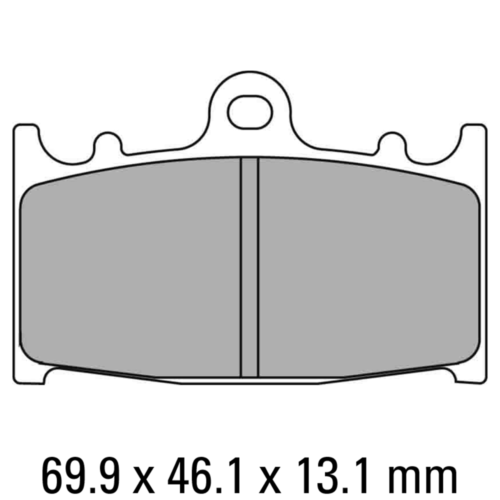 FERODO BRAKE PADS - FDB2163ST (PK = 2 Pads) [BQ20]