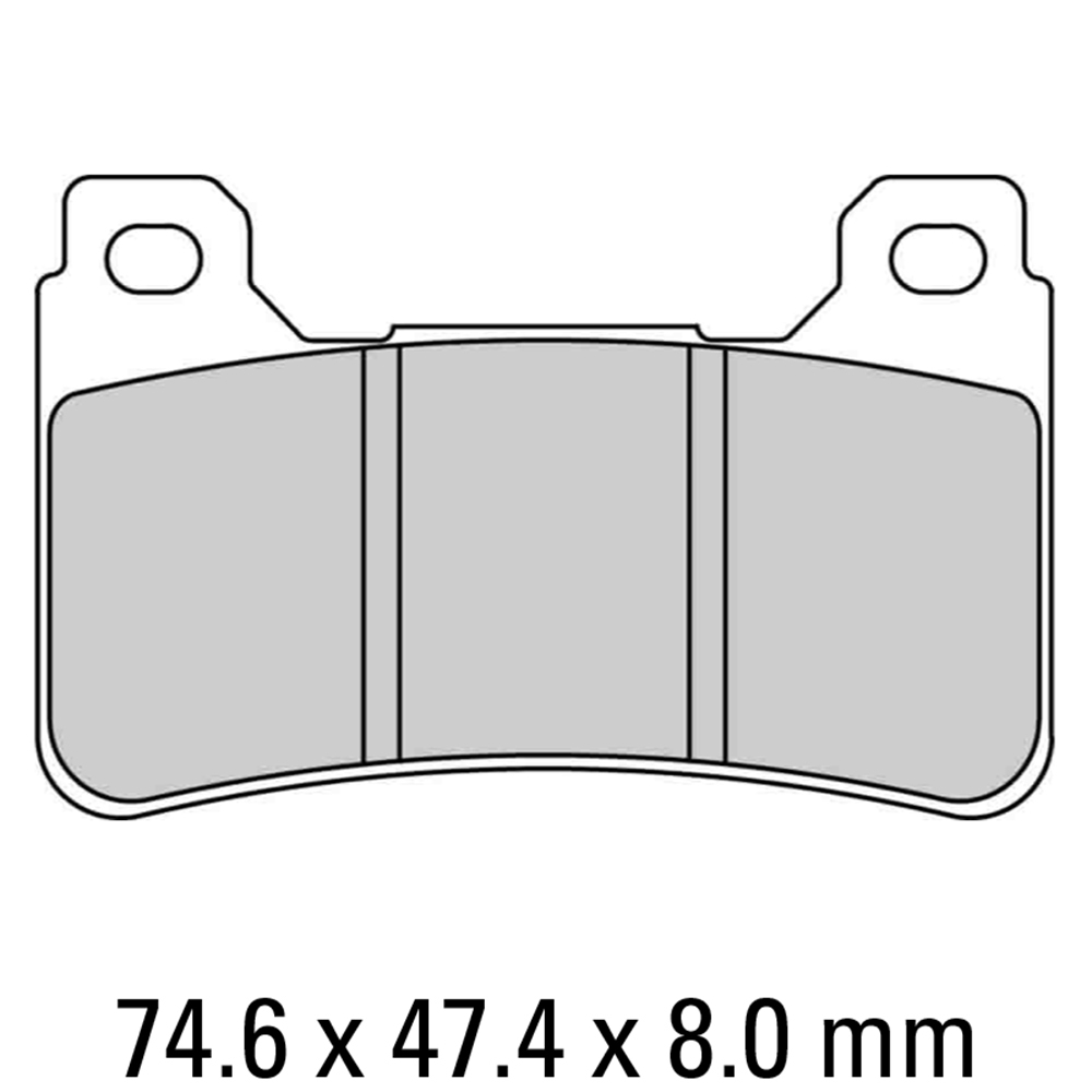 FERODO BRAKE PADS - FDB2181ST (PK = 2 Pads) [BQ25]