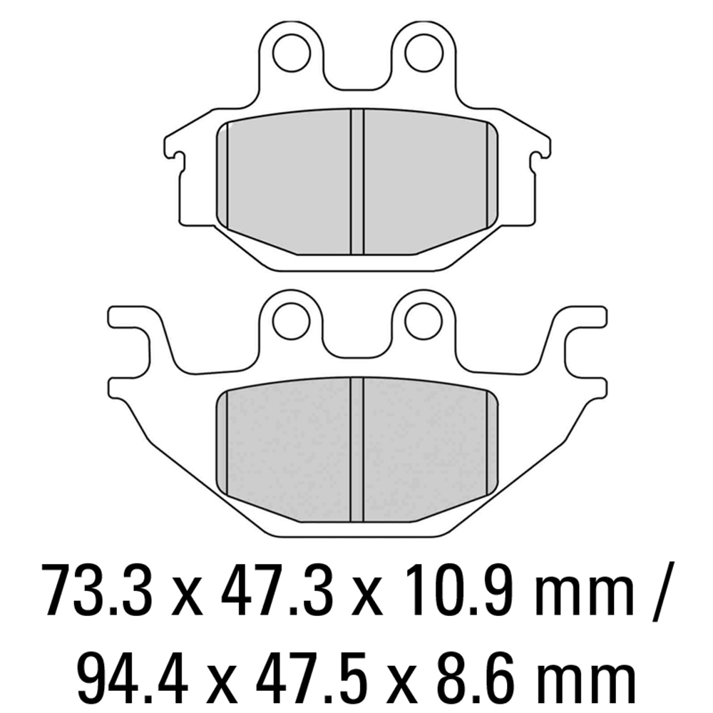 FERODO BRAKE PADS - FDB2184P (PK = 2 Pads) [BQ25]