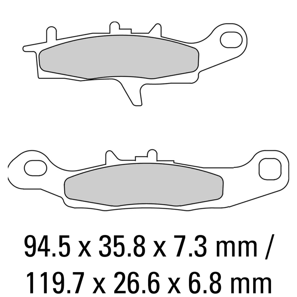 FERODO BRAKE PADS - FDB2188SG (PK = 2 Pads) [BQ25]