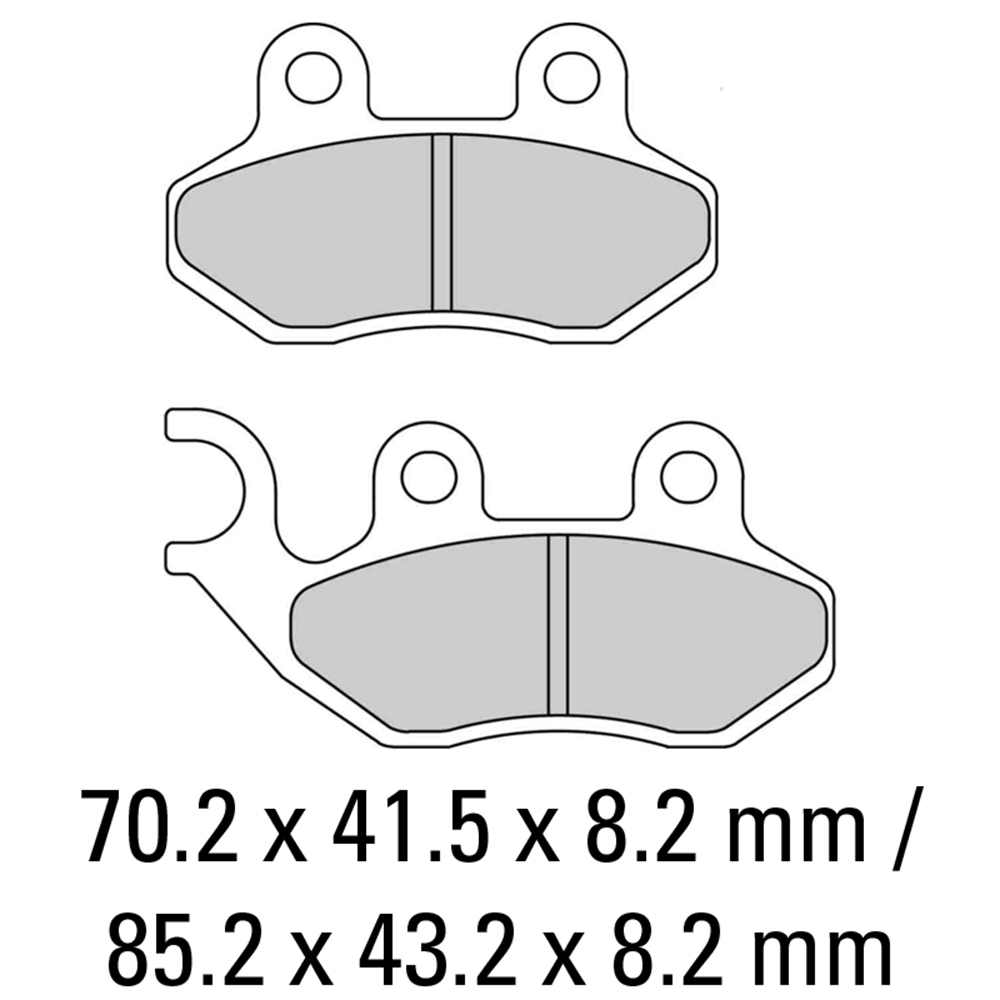 FERODO BRAKE PADS - FDB2190EF (PK = 2 Pads) [BQ10]