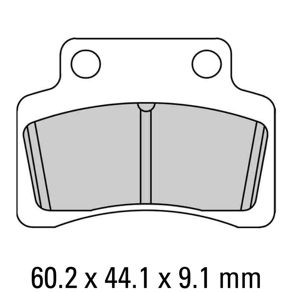 FERODO BRAKE PADS - FDB2191EF (PK = 2 Pads) [BQ10]