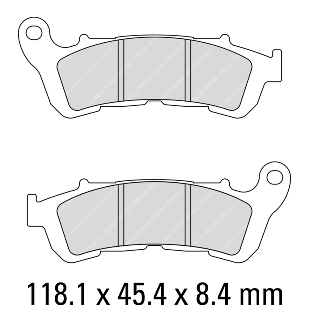 FERODO BRAKE PADS - FDB2196ST (PK = 2 Pads) [BQ25]