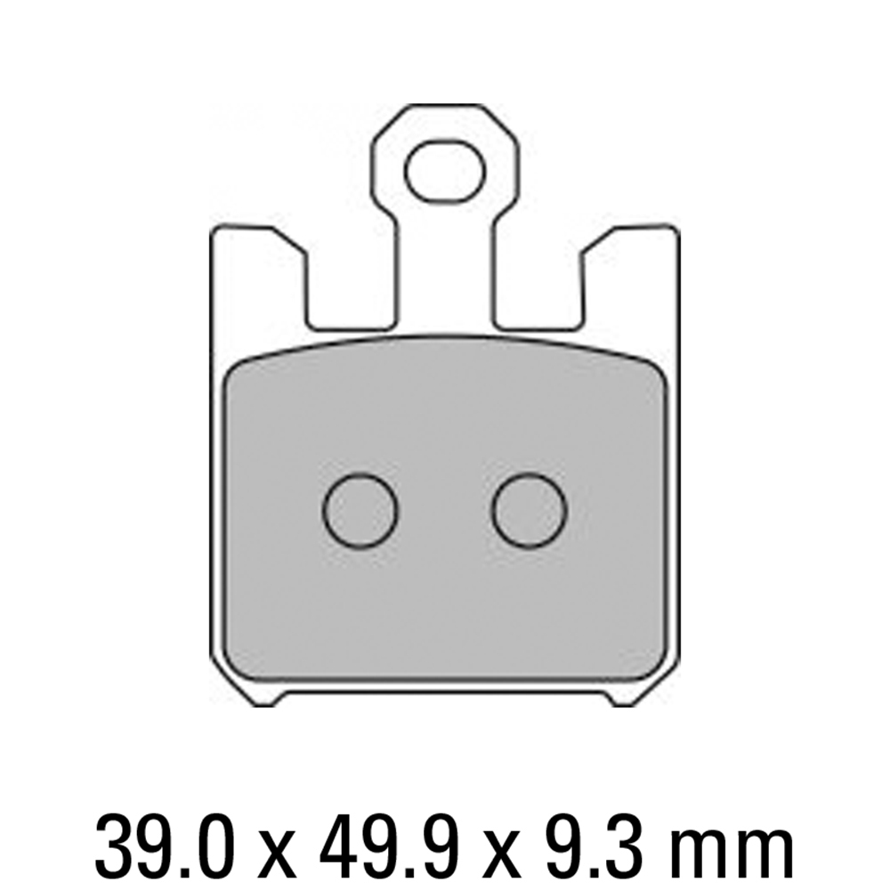 FERODO BRAKE PADS FDB2203CP211 [2164] (PK=4 Pads) [CARBON RACE]