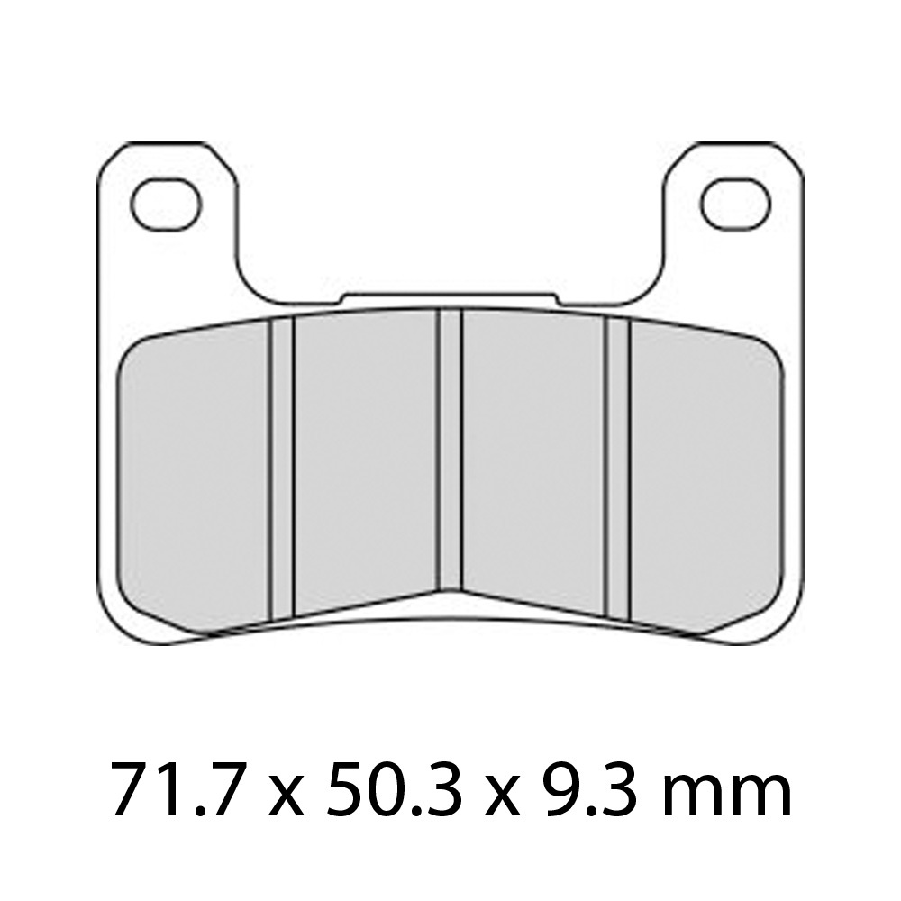 FERODO BRAKE PADS - FDB2204ZRAC [2178] (PK = 2 Pads) [SINTERED RACE]