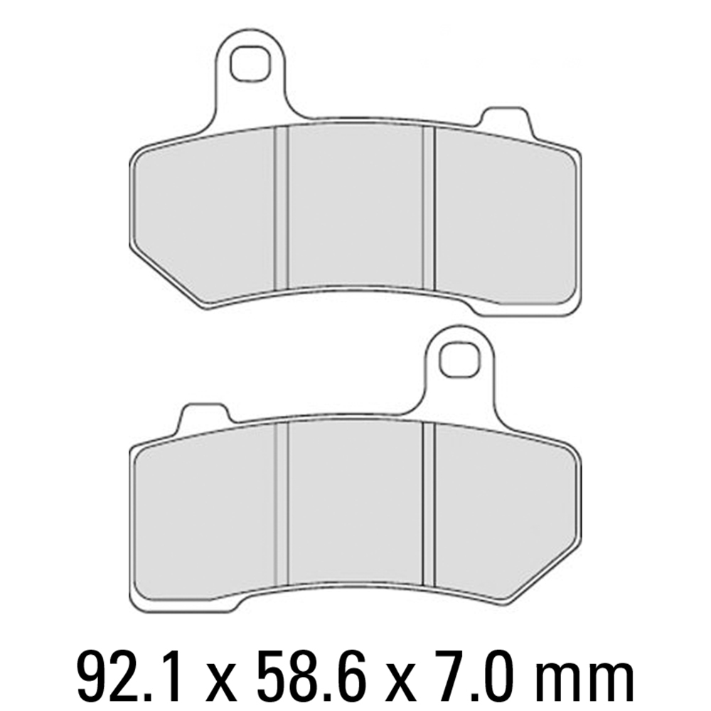 FERODO BRAKE PADS - FDB2210P (PK = 2 Pads) [BQ25]