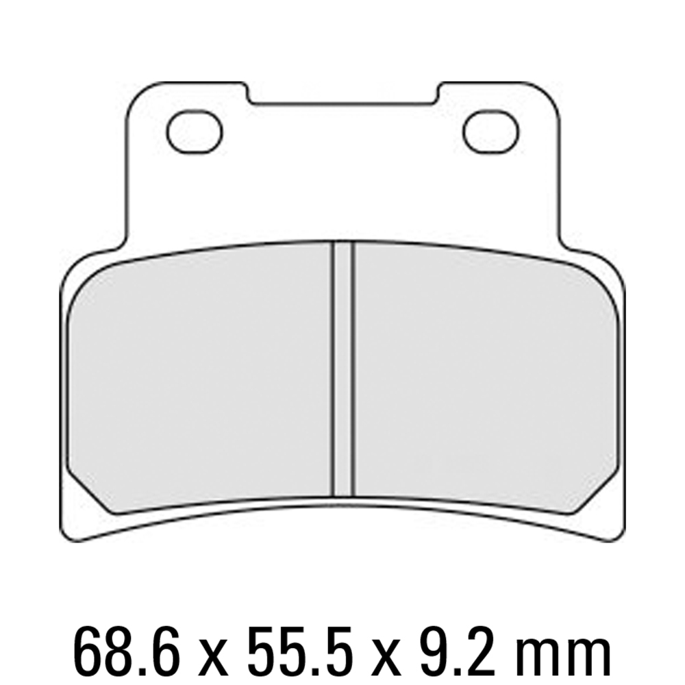 FERODO BRAKE PADS - FDB2216P (PK = 2 Pads) [BQ20]