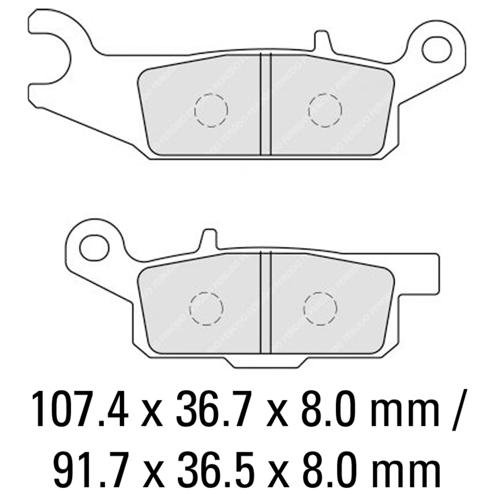 FERODO BRAKE PADS - FDB2230SG (PK = 2 Pads) [BQ25]