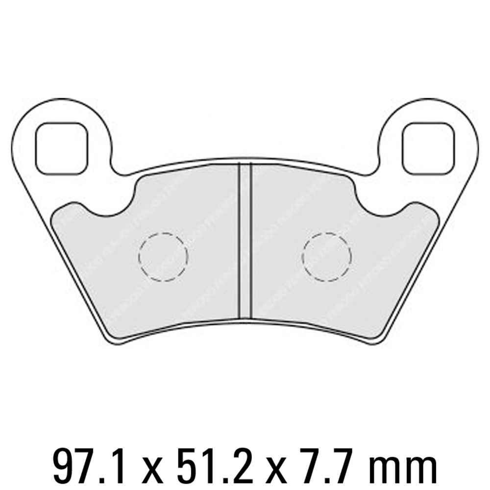 FERODO BRAKE PADS - FDB2236SG (PK = 2 Pads) [BQ20]