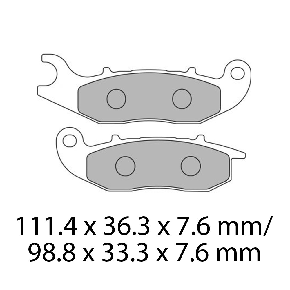 FERODO BRAKE PADS - FDB2242EF (PK = 2 Pads) [BQ10]