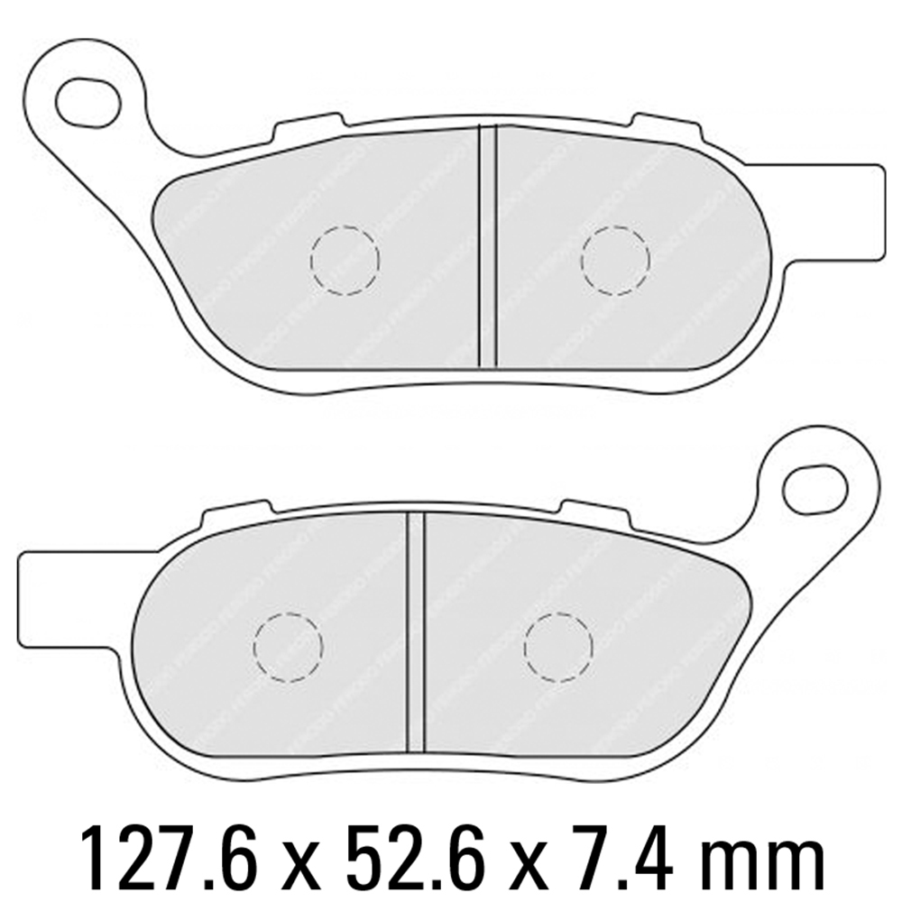 FERODO BRAKE PADS - FDB2251ST (PK = 2 Pads) [BQ25]
