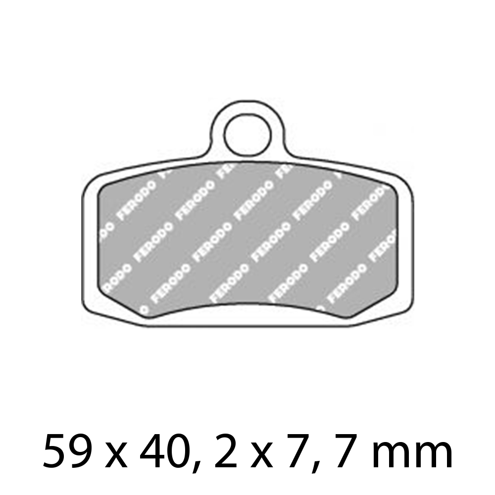 FERODO BRAKE PADS - FDB2262SG (PK = 2 Pads) [BQ20]