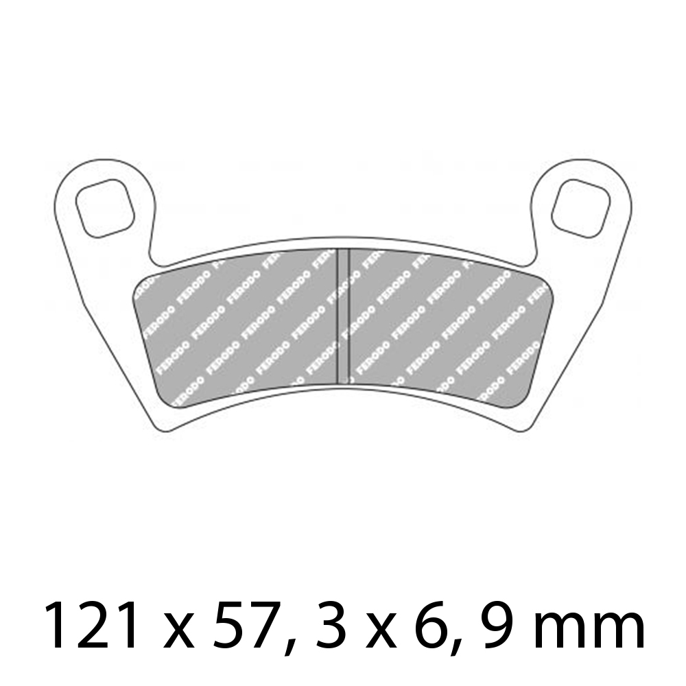 FERODO BRAKE PADS - FDB2263SG (PK = 2 Pads) [BQ25]