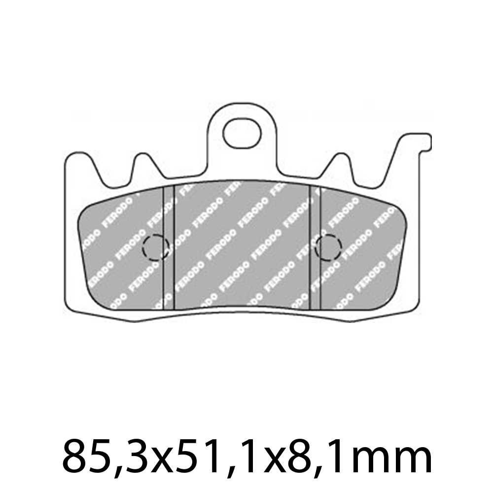 FERODO BRAKE PADS - FDB2265ST (PK = 2 Pads) [BQ25]