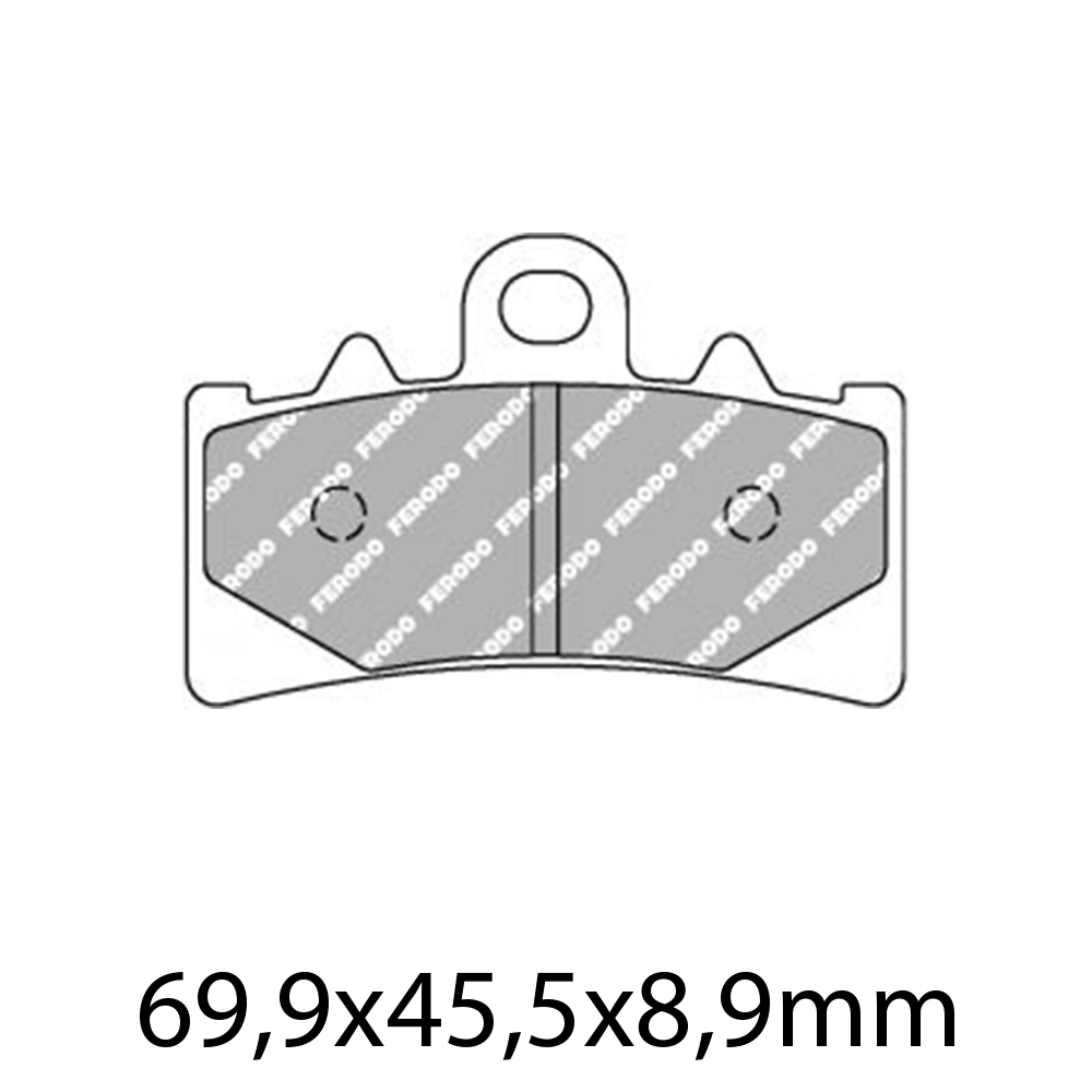 FERODO BRAKE PADS - FDB2266ST (PK = 2 Pads) [BQ25]