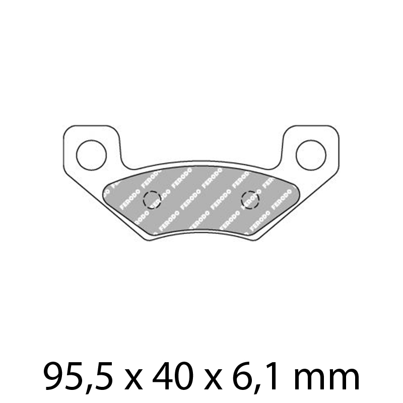 FERODO BRAKE PADS - FDB2272SG (PK = 2 Pads) [BQ25]