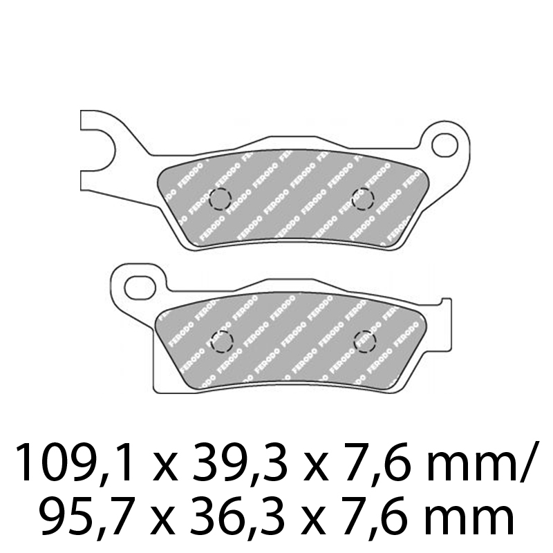 FERODO BRAKE PADS - FDB2273SG (PK = 2 Pads) [BQ25]