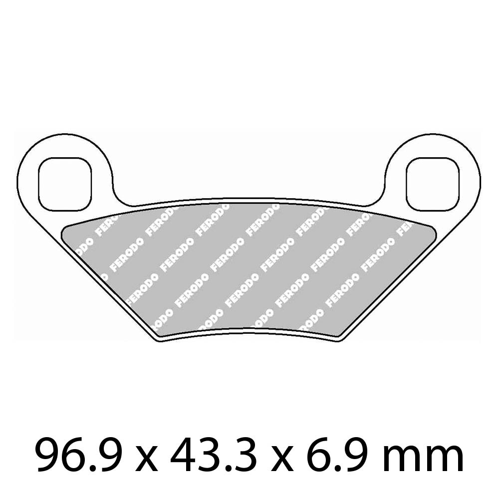 FERODO BRAKE PADS - FDB2276SG (PK = 2 Pads) [BQ25]