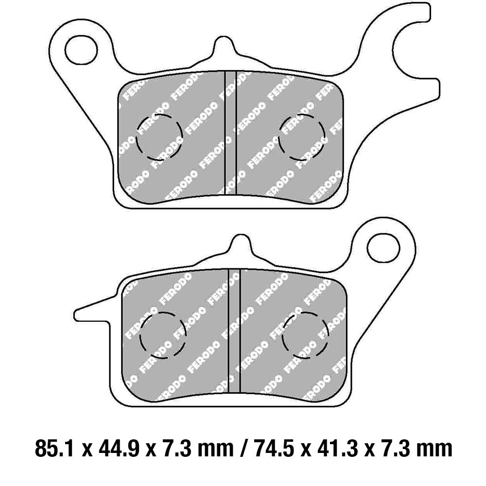 FERODO BRAKE PADS - FDB2282EF (PK = 2 Pads) [BQ10]