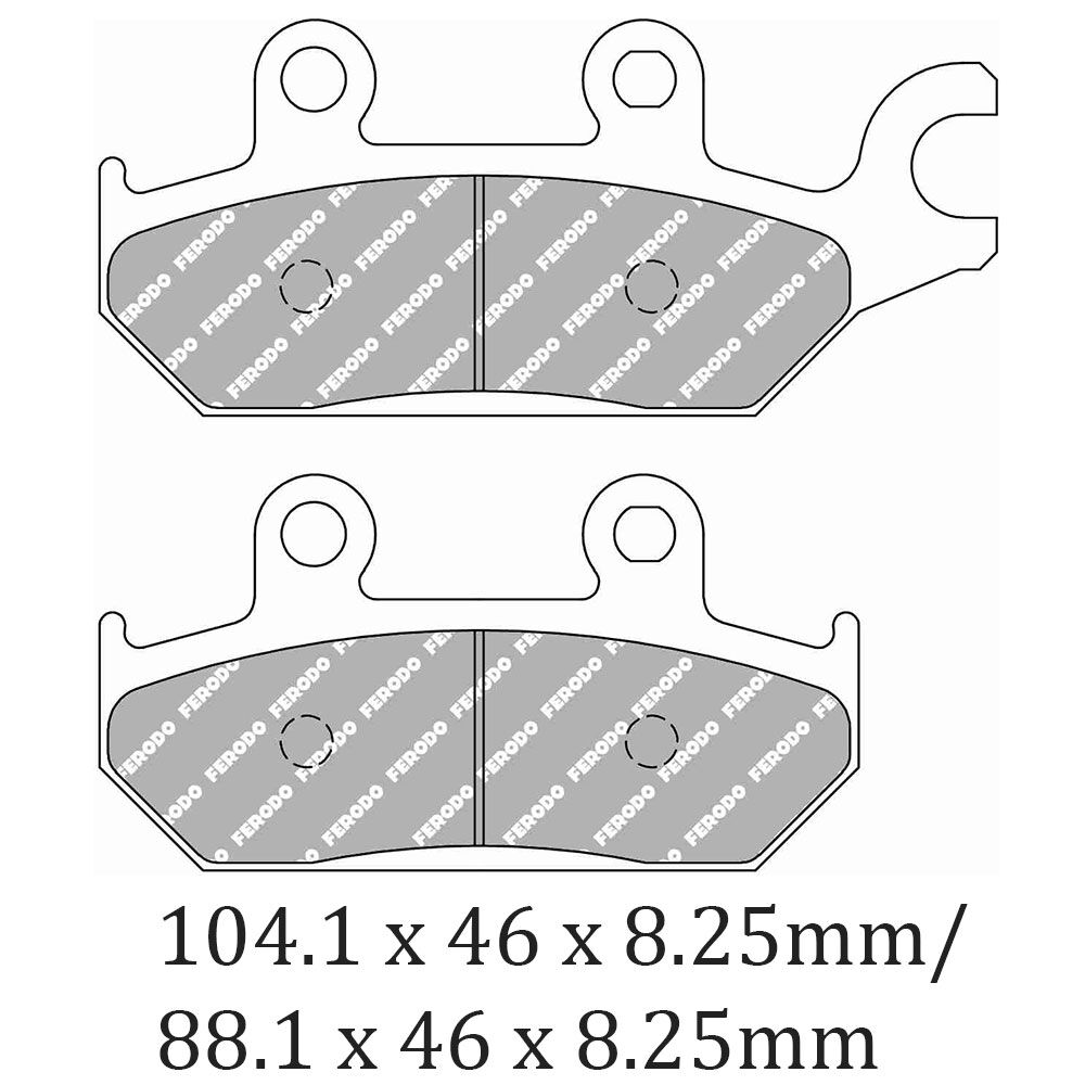 FERODO BRAKE PADS - FDB2301SG (PK = 2 Pads) [BQ20]