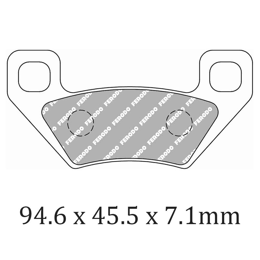 FERODO BRAKE PADS - FDB2303SG (PK = 2 Pads) [BQ25]