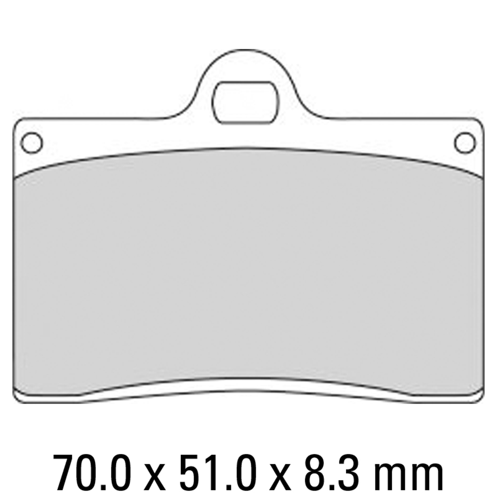 FERODO BRAKE PADS - FRP408P (PK = 2 Pads) [BQ25]