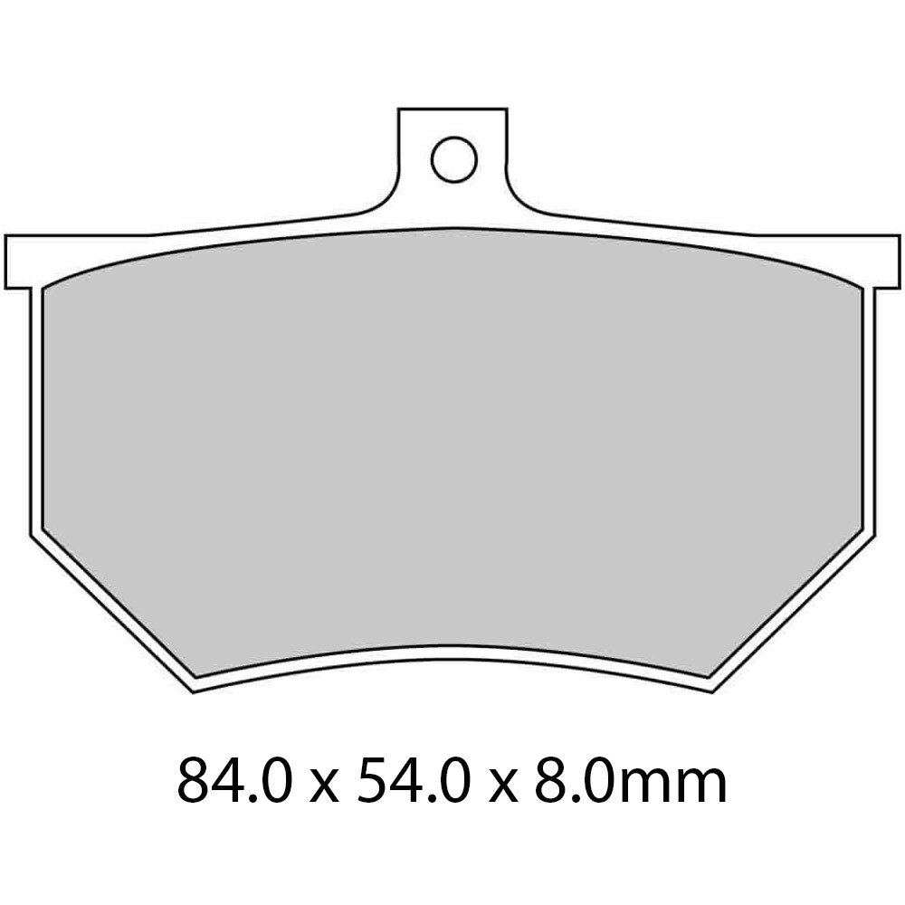FERODO BRAKE PADS - FRP410P (PK = 2 Pads) [BQ20]