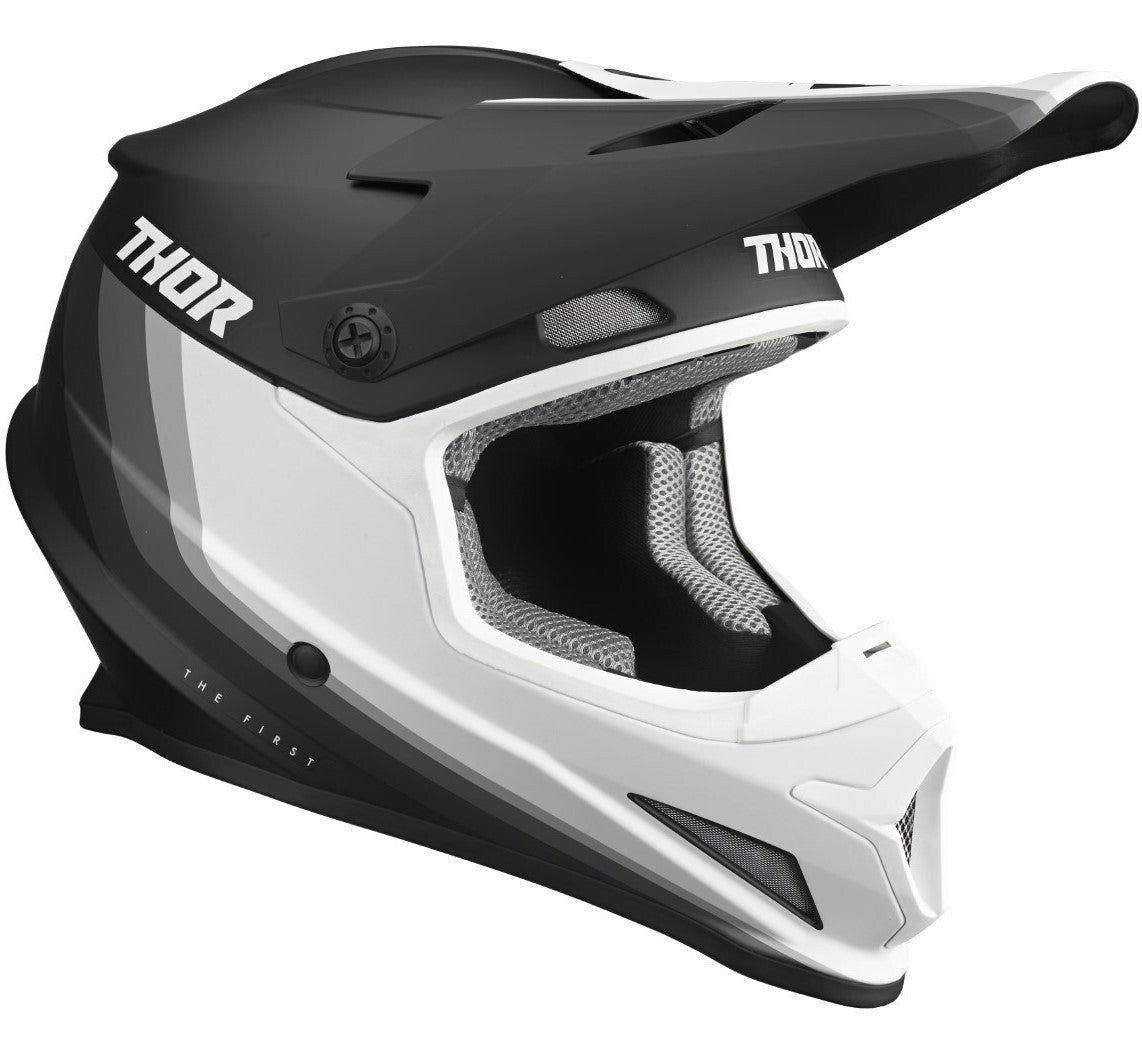 Thor 2023 Sector MIPS Runner Black/White Helmet - SM